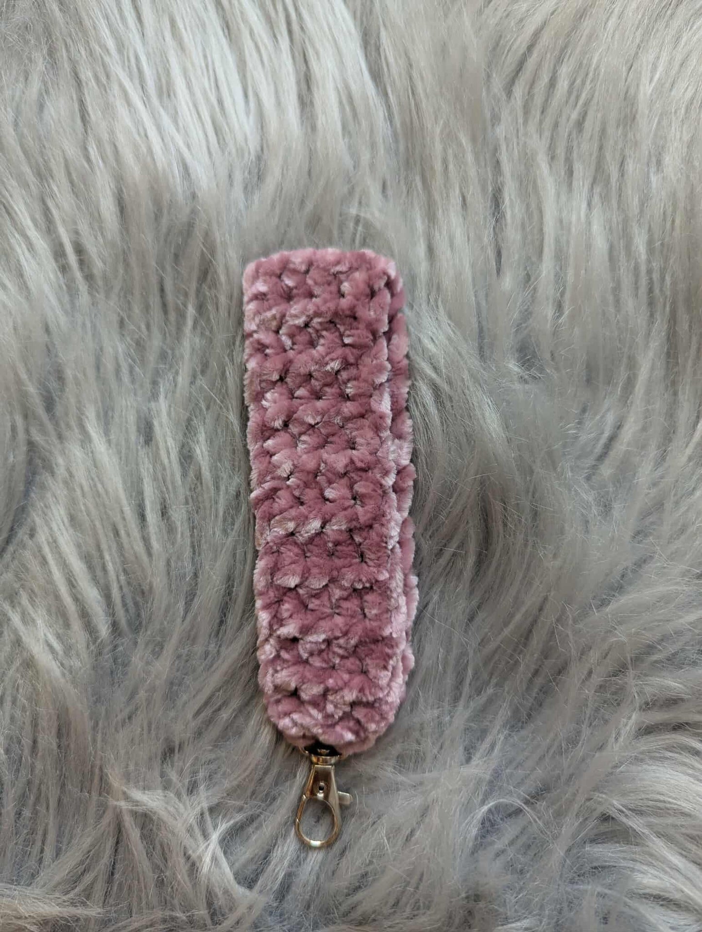 Wristband - Schlüsselband - Velvet - gehäkelt